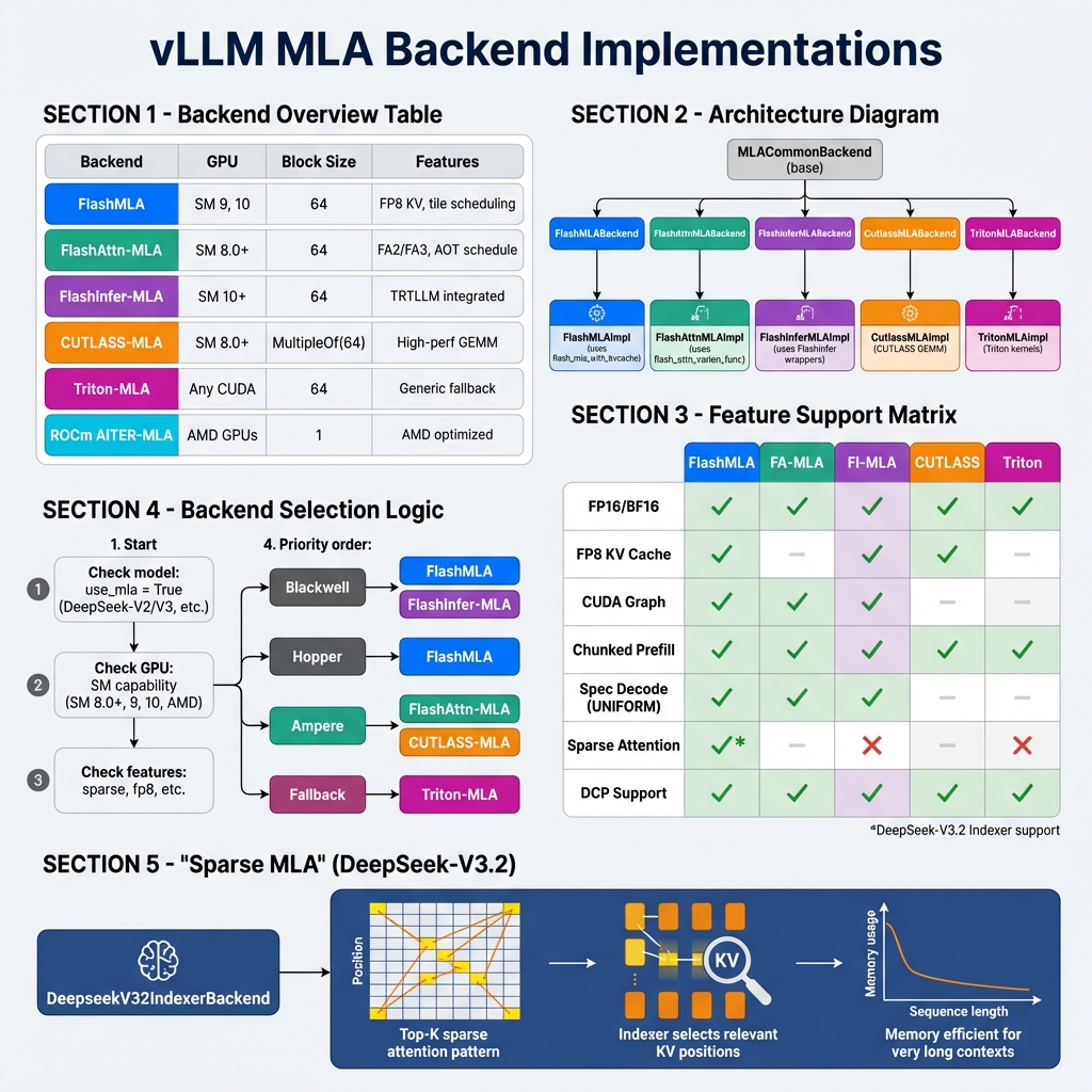 MLA Backend 对比