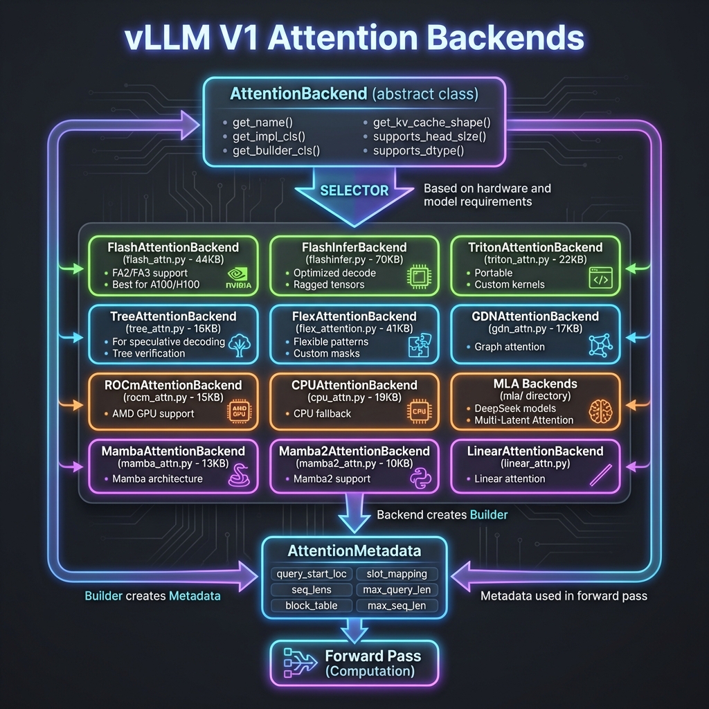 vLLM 注意力后端